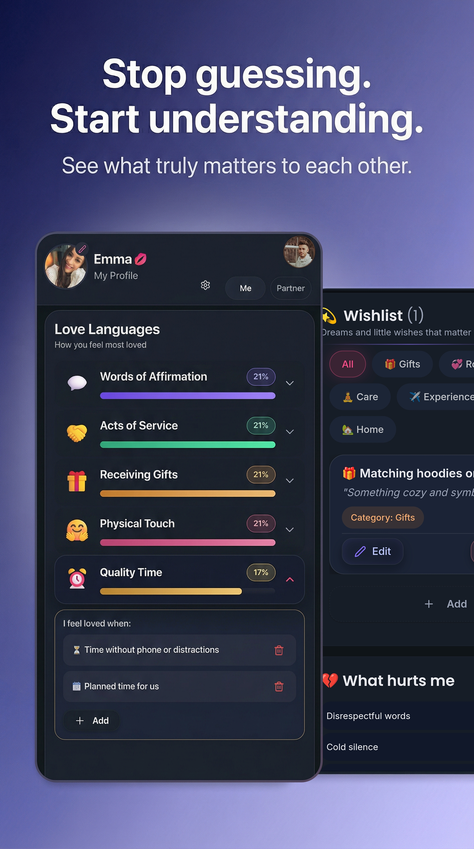 Love languages / better understanding